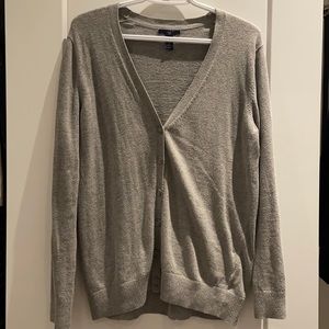 Grey oversized cardigan